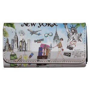 Women Fashion New York Statue of Liberty Gift Wallet Purse-Travel